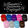 Christmas Pet Hoodie Screen Printed, Season's Greetings