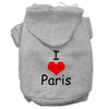 Pet Hoodie I Love Paris