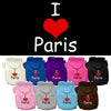 Pet Hoodie I Love Paris