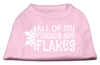 Christmas Screenprinted Dog Shirt, All My Friends Are Flakes