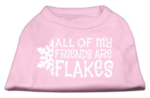 Christmas Screenprinted Dog Shirt, All My Friends Are Flakes