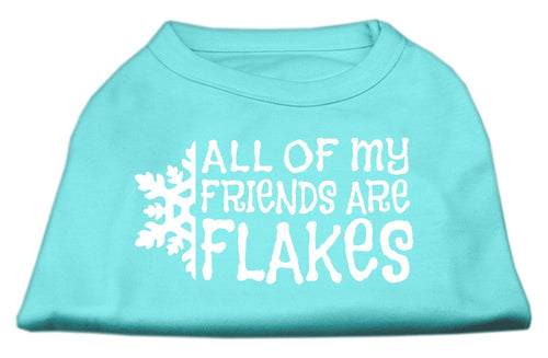 Christmas Screenprinted Dog Shirt, All My Friends Are Flakes