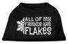 Christmas Screenprinted Dog Shirt, All My Friends Are Flakes