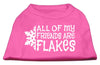 Christmas Screenprinted Dog Shirt, All My Friends Are Flakes