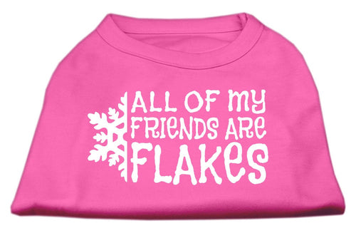 Christmas Screenprinted Dog Shirt, All My Friends Are Flakes