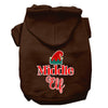 Christmas Pet Hoodie Screen Printed, Middle Elf