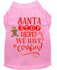 Christmas Pet Dog & Cat Shirt Screen Printed, Santa, We Have Cookies