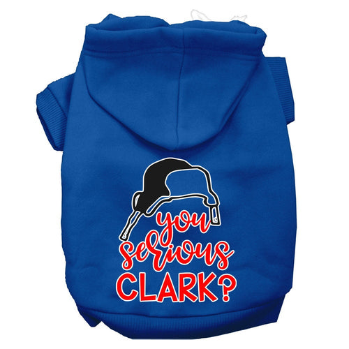 Christmas Pet Hoodie Screen Printed, You Serious Clark?
