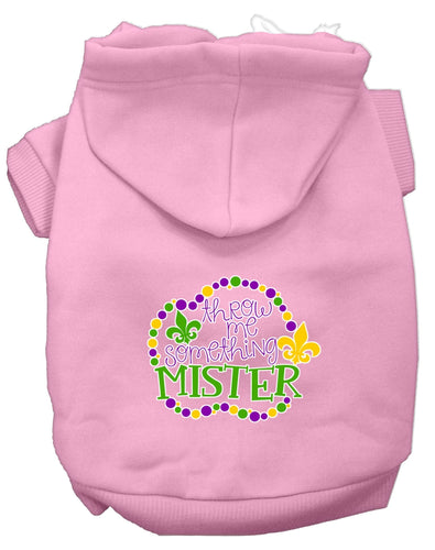 Pet Dog & Cat Hoodie Screen Printed, Throw Me Something Mister