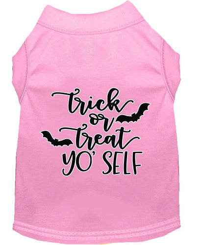 Halloween Pet Dog & Cat Shirt Screen Printed, Trick Or Treat Yo' Self