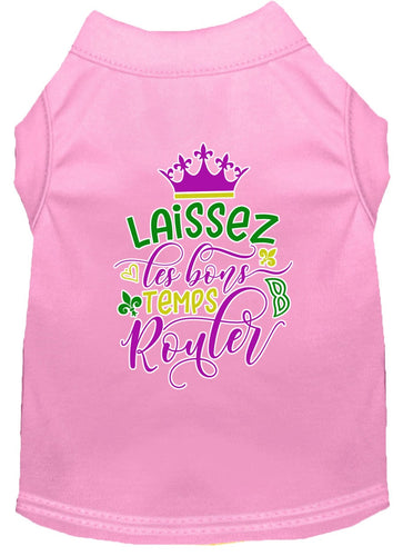 Pet Dog & Cat Shirt Screen Printed, Laissez Les Bons Temps Rouler