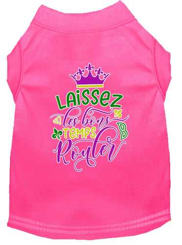 Pet Dog & Cat Shirt Screen Printed, Laissez Les Bons Temps Rouler