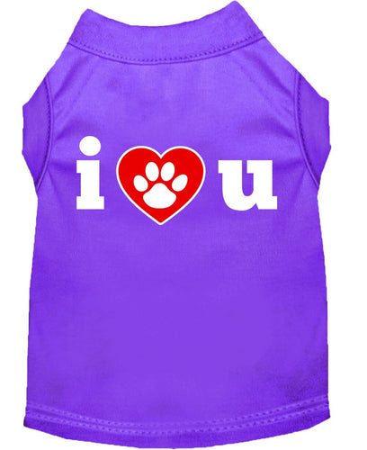 Pet Shirt I Love You