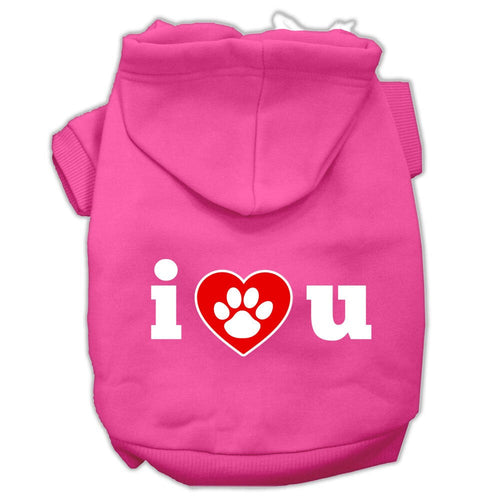 Pet Hoodie I Love U