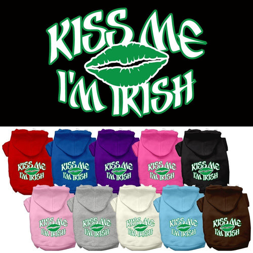 Pet Hoodie Kiss Me I'm Irish