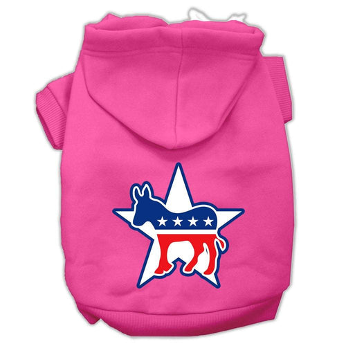 Pet Hoodie Screen Printed, Democrat