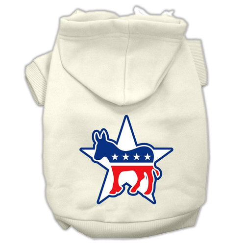Pet Hoodie Screen Printed, Democrat