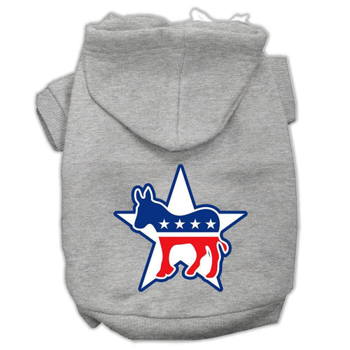 Pet Hoodie Screen Printed, Democrat