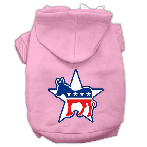 Pet Hoodie Screen Printed, Democrat