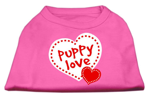 Pet Dog & Cat Shirt Screen Printed, Puppy Love