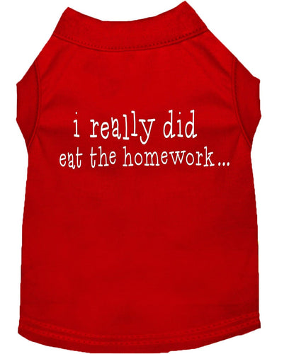 Pet Shirt I Really Did Eat The Homework