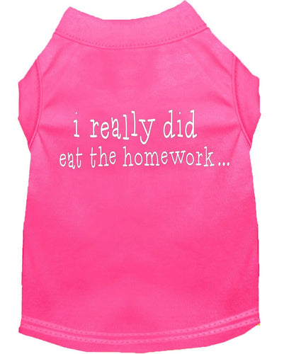 Pet Shirt I Really Did Eat The Homework