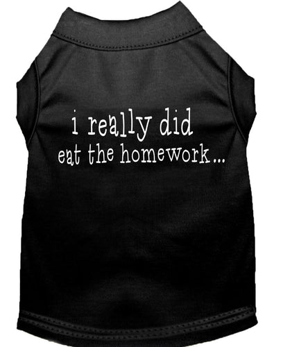 Pet Shirt I Really Did Eat The Homework