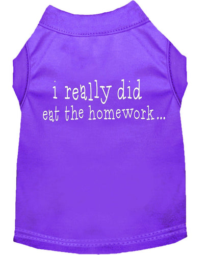 Pet Shirt I Really Did Eat The Homework