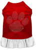 Pet Dress Rhinestone, Clear Paw