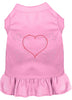 Pet Dress Rhinestone,  Heart & Crossbones