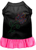 Pet Dress Rhinestone, Multi Flower