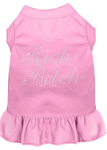 Pet Dress Rhinestone, Rich Bitch