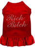 Pet Dress Rhinestone, Rich Bitch
