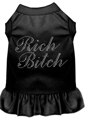 Pet Dress Rhinestone, Rich Bitch