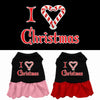 Christmas Pet Dress Screen Printed, I Love Christmas