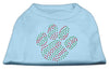 Christmas Pet Dog & Cat Shirt Rhinestone, Holiday Paw
