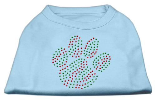 Christmas Pet Dog & Cat Shirt Rhinestone, Holiday Paw