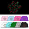 Christmas Pet Dog & Cat Shirt Rhinestone, Holiday Paw