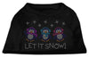 Christmas Pet Dog & Cat Shirt Rhinestone, Let It Snow Penguins