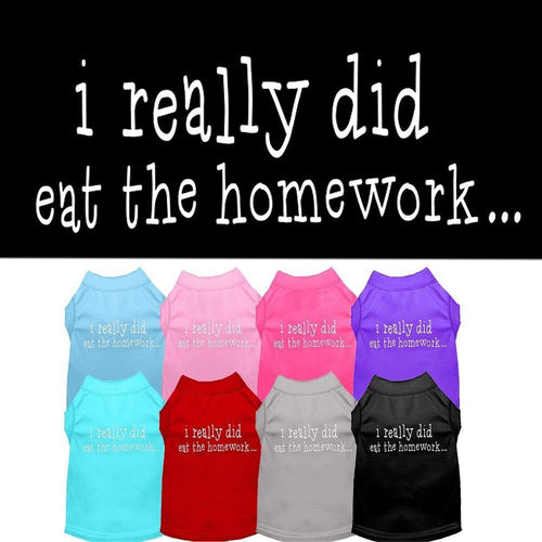 Pet Shirt I Really Did Eat The Homework