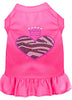 Pet Dress Rhinestone, Zebra Heart