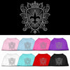 Pet Dog & Cat Shirt Rhinestone, Fleur De Lis Shield