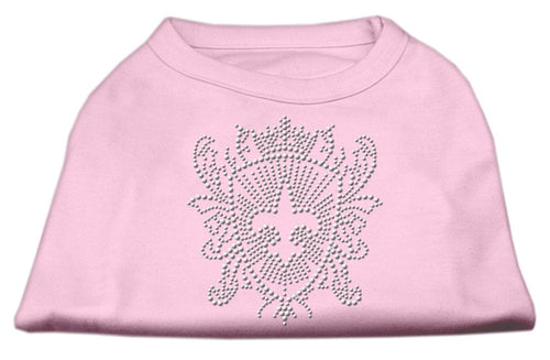 Pet Dog & Cat Shirt Rhinestone, Fleur De Lis Shield