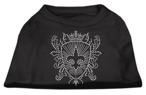 Pet Dog & Cat Shirt Rhinestone, Fleur De Lis Shield