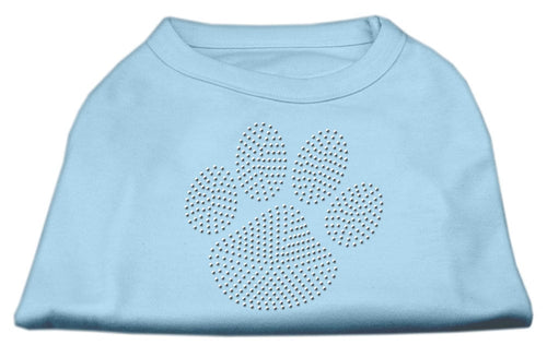 Pet Shirt Rhinestone, Green Paw