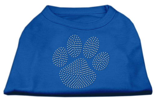 Pet Shirt Rhinestone, Green Paw