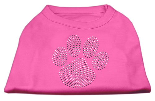 Pet Shirt Rhinestone, Green Paw