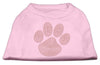 Pet Dog & Cat Shirt Rhinestone, Orange Paw