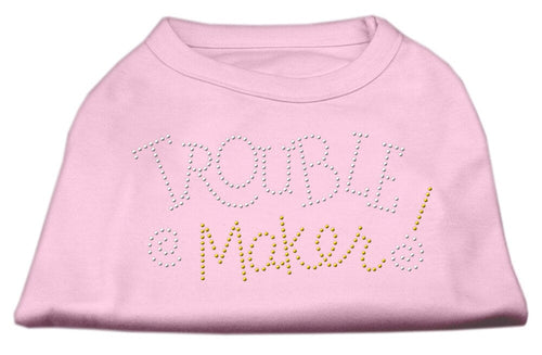 Pet Dog & Cat Shirt Rhinestone, Trouble Maker