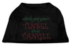 Christmas Pet Dog & Cat Shirt Rhinestone, Don't Get Your Tinsel In A Tangle